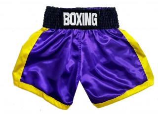 Custom Boxing Shorts with name : KNBXCUST-2050-Purple