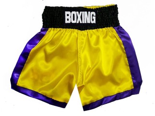 Custom Boxing Shorts with name : KNBXCUST-2050-Yellow