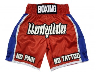 Custom Boxing Shorts : KNBXCUST-2051-Red