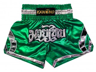 Kanong Greem Muay Thai Shorts : KNS-144-Green