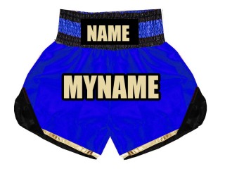 Customize Boxing Trunks  : KNBSH-022-Blue