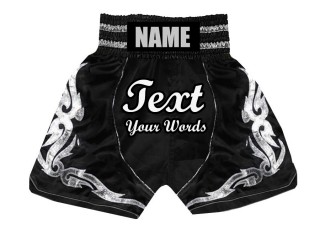 Customize Black Boxing Trunks : KNBSH-024-Black