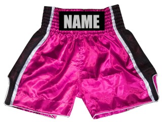 Custom Vintage Boxing Shorts : KNBSH-027-Pink