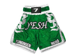 Personalised Design your own Boxing Trunks : KNBXCUST-2033-Green