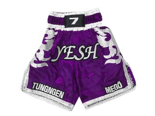 Customize Purple Boxing Shorts : KNBXCUST-2033-Purple
