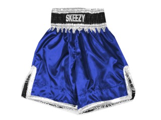 Custom Blue Boxing Shorts Thailand : KNBXCUST-2034-Blue