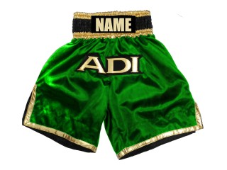 Custom Green Boxing Shorts : KNBXCUST-2036-Green