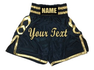 Custom  Boxing Pants : KNBSH-025-Navy