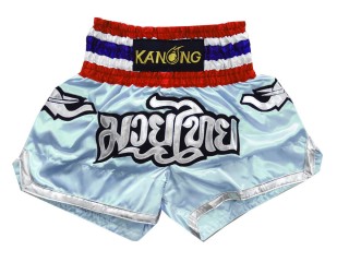 Kanong Elephant Muay Thai Kick boxing Shorts : KNS-125-LightBlue
