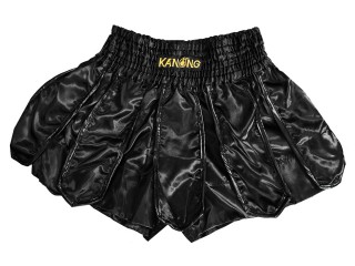 Kanong Gladiator Muay Thai Skirt shorts : KNS-139-Black